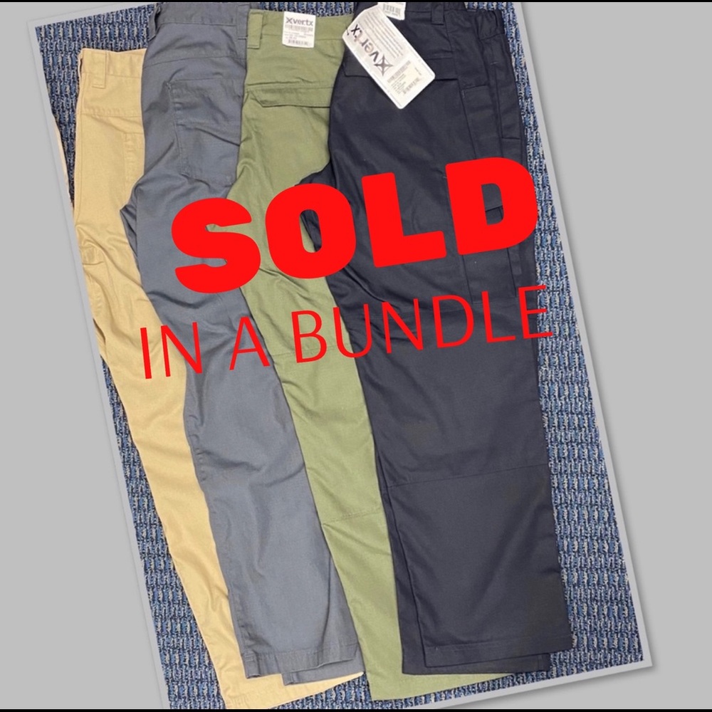 Vertx Men’s Tactical Pants 36W x 32L— 4 prs